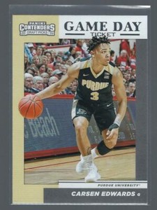 2019-20 Contenders Draft Picks Game Day Tickets #29 Carsen Edwards Boilermakers