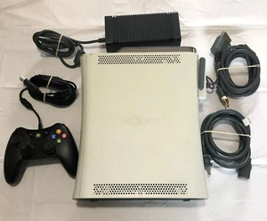 Microsoft Xbox 360 Console White, Cables, Controller & Wi-Fi Adapter TESTED - Picture 1 of 12