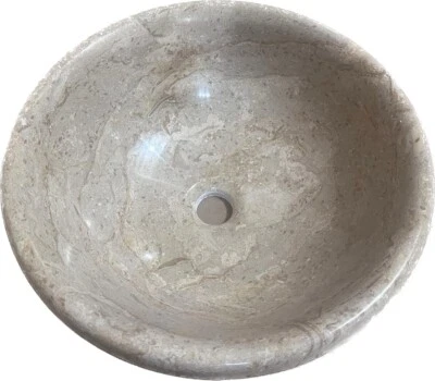16" Sahara Marble Bathroom Vessel Sink AS-IS Sale sink# 207 - Image 1 of 4