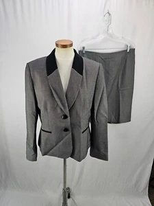 Tahari Women's Gray 2 Piece Skirt Suit 14 - Picture 1 of 7
