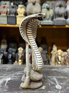 Goddess Uraeus cobra Statue Goddess Wadjet Rare Ancient Egyptian Antiquities BC - Picture 1 of 6