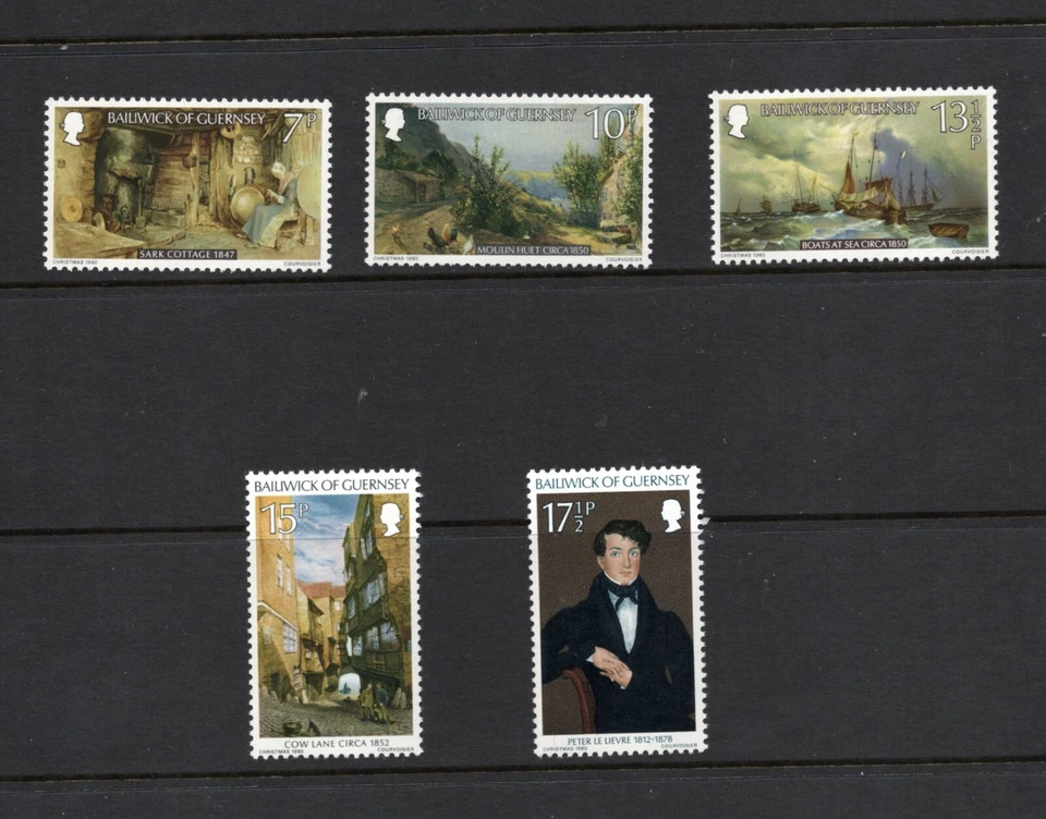 S1295 Guernsey 1980 pinturas artísticas 5v.   MNH Foto 1 de 1