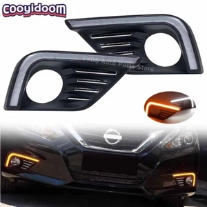 Pair LED FogLamp With Daytime Running Light For 2016-2018 Nissan Altima - Picture 1 of 12