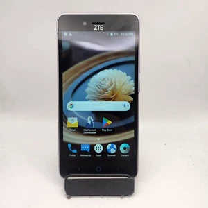 ZTE ZFIVE L LTE Z861BL Smartphone (Tracfone) - 8GB Black - NO TRAY #1581 - Picture 1 of 8