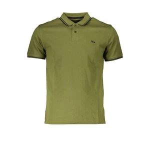 HARMONT & BLAINE Polo T-shirt Verde Militare Logo Uomo Tg 2XL - Foto 1 di 2