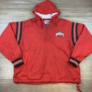 Vtg Champion Ohio State University Buckeyes Nylon Retro Windbreaker Men’s Medium - Picture 1 of 16