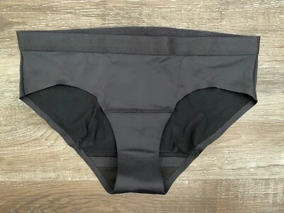 UNDERS by Proof~NEW Teen Period Underwear Brief Regular Absorbency~Size M~Black - Image 1 of 4