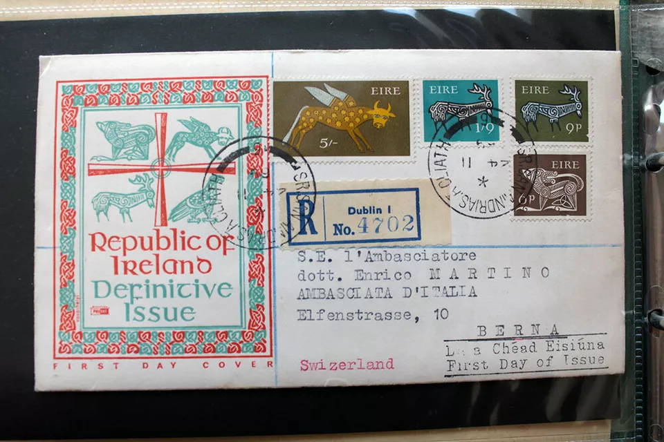 FDC EIRE IRELAND FOR EMBASSY ITALY BERNA 1969 (F122168) - Image 1 of 4