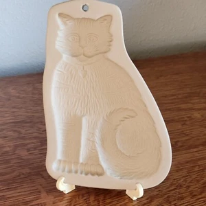 Hill Design Inc 1993 Brown Bag Cookie Art Standing Cat Kitty Mold Ornament - Picture 1 of 5
