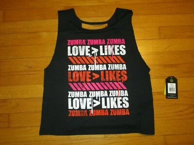 NWT ZUMBA Love Over Likes Open Back Tank Size S Z1T01753 - Изображение 1 из 4