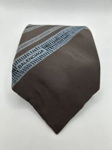 Corbata vintage Balenciaga Paris gris 100 % seda - Imagen 1 de 5