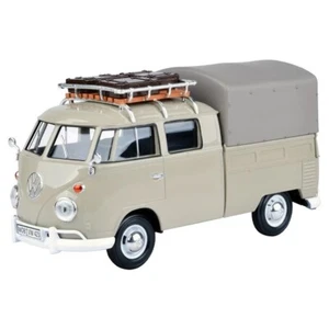 Volkswagen T1 Pick-Up Doble Cabina Cubierta 1/24 Beige - MotorMax 79553BG - Imagen 1 de 2