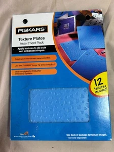 Lote 6 Placas Plantilla Textura Fiskars 12 Diseños Diferentes Suministros de Artesanía 2003 - Imagen 1 de 4