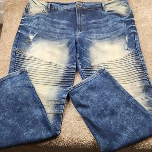 Pantalones de mezclilla Southpole para hombre 46x33 elásticos holgados ropa de calle hip hop patinador grunge - Imagen 1 de 11