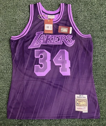 Mitchell & Ness Men’s Shaquille O'Neal Lakers Swingman Basketball Jersey SzL NEW Cover