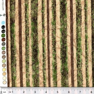 Journey's Beginning Mossy Tree Stripes 100% Cotton Fabric PICK SIZE - Picture 1 of 1