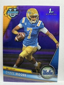 2023 Bowman University Dante Moore #133 Purple Refractor /399