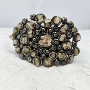 Guachani Boeloni - Semi precious Stone Buckle Leather Belm Sz XL Brown - Imagen 1 de 8