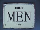 Blechschild, Reklameschild, Toilet Men, Kneipen Wandschild 20x25 cm