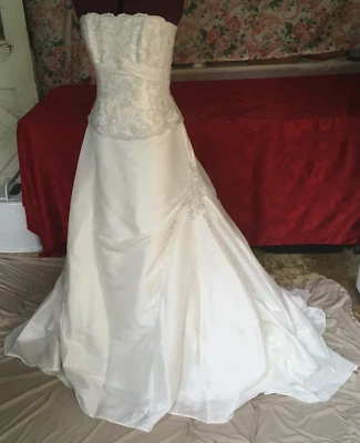 Vestido de novia Maggie Sottero Couture 2 piezas corsé holandés talla 8 etiqueta limpieza en seco Foto 1 de 4