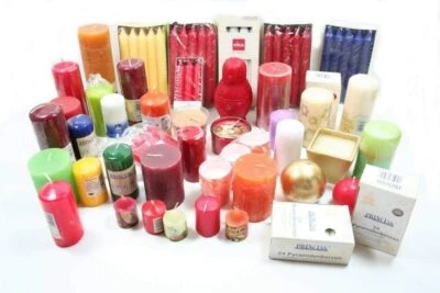 6 kg QUALITÄTS - KERZEN von z.B. EIKA MÜLLER SPAAS GIES bunt gemischt B-WARE! - Bild 1 von 2