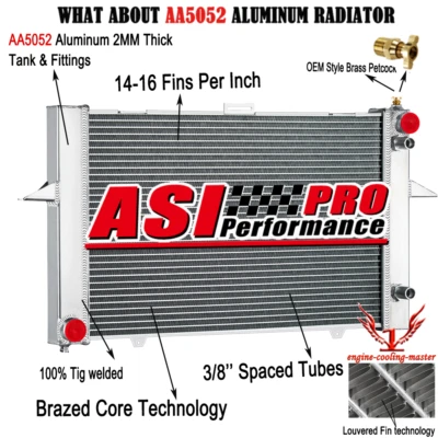 Radiador de aluminio de 2 filas para 1998-2004 1999 2000 Volvo C70 V70 S70 2,3 L 2,4 L L5 Foto 1 de 4
