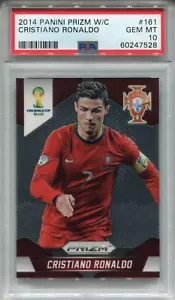 Panini Prizm World Cup Soccer 2014 #161 Cristiano Ronaldo PSA 10 - Picture 1 of 2