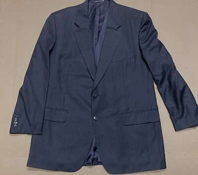 Corneliani Sport Coat Mens 56R Gray Windowpane Wool 2 Button Made In Italy - Image 1 of 4