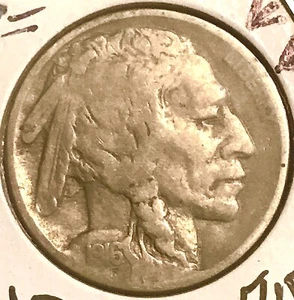 🎈🦒 1916 P 5c Indian Buffalo Nickel 🪶🪶 ddO Facial Profile doubLiNG ERROR 🦬 - Picture 1 of 10