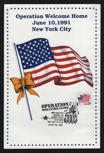 Operation Welcome Home, New York City June 10, 1991, 6x9 Maxi Card  - Picture 1 of 2