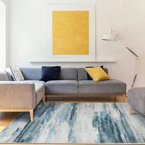 Cinknots Area Rugs, Modern Soft Abstract Rugs for Living Room, Bedroom, Kitchen, - Picture 1 of 12