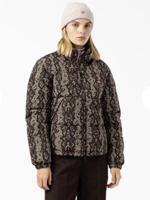 Dickies Camden пуховик куртка женский размер маленький - змеиная кожа питон $149 розничной - Изображение 1 из 4