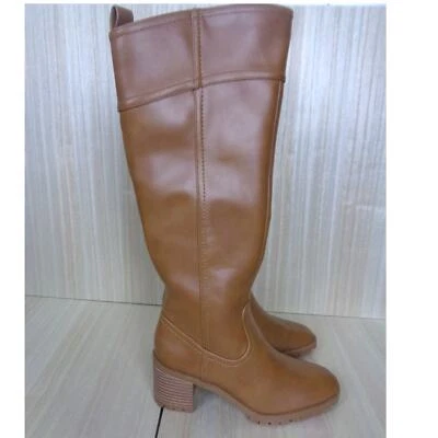 Style & Co Collette Tall Dress Boots Cognac Knee High Boot Womens Size 6 - Image 1 of 4