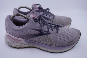 Brooks Adrenaline 21 Damengröße 9,5 grau lila Laufen sportliche Wanderschuhe - Bild 1 von 7