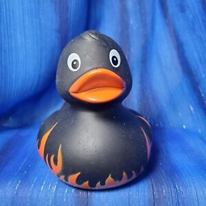 Flaming Black Fire Rubber Duck from Schnabels Halloween New