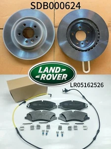 LAND ROVER FRONT BRAKE ROTOR DISC SET PADS & SENSOR RR SPORT SC MR0178 OEM - Picture 1 of 8