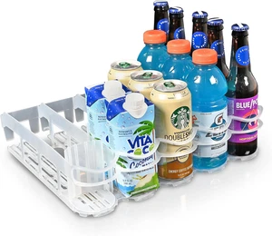 Fridge Plus Drink Organizer Refrigerator Storage Soda Can Dispenser Organizer - Picture 1 of 12