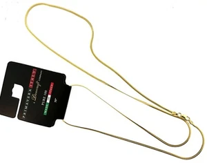 Primavera Italy Pure 100 Gold-Plated 30 Inch Made In Italy Necklace - Picture 1 of 1
