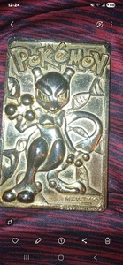 Tarjeta Pokemon Mewtwo Vintage 1999 Nintendo Chapada en Oro Edición Coleccionista - Imagen 1 de 1