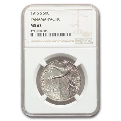 1915-S Panama Pacific Half Dollar MS-62 NGC - Image 1 of 3