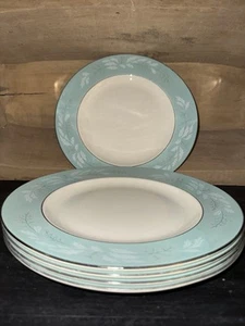 Homer Laughlin Cavalier Eggshell Romance Pattern Dinner Plates (5) - Picture 1 of 3