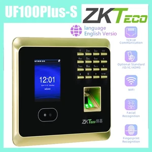 ZKTeco UF100Plus-S WIFI Tastatur biometrischer Fingerabdruck Gesichtszugriff Zeit Uhr - Bild 1 von 12