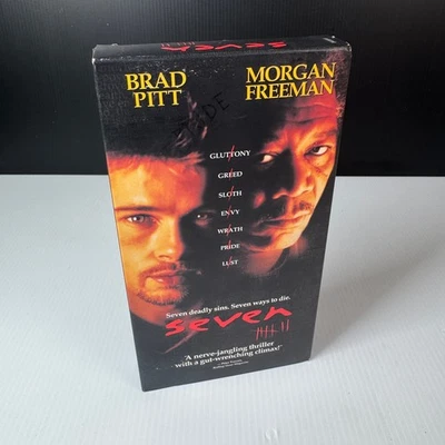 Seven VHS 1995 Thriller Original Release New Line Home Video - Image 1 of 4