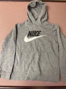 Sudadera Nike Juvenil L Con Capucha Atlética Ajuste Estándar Gris - Imagen 1 de 4