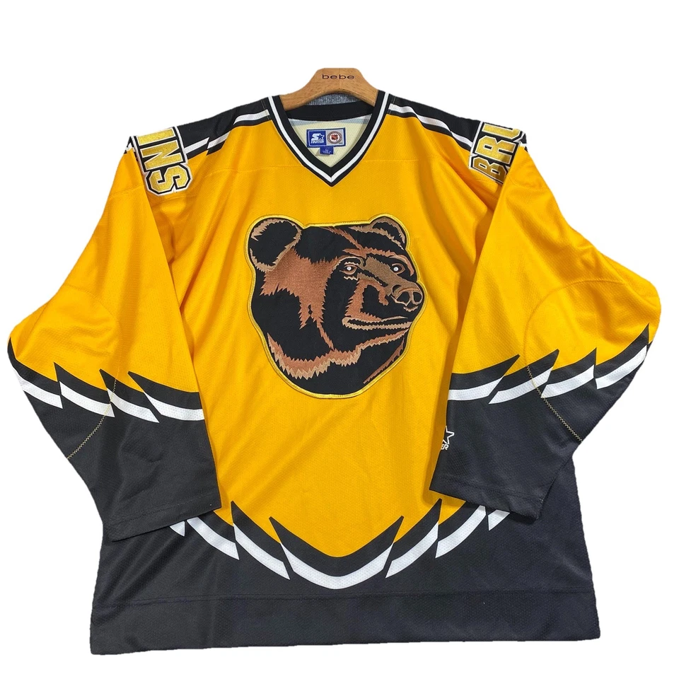 Camiseta De Colección Starter Boston Bruins Pooh Bear Adulto Talla XL Amarilla NHL ¡Excelente! Foto 1 de 4
