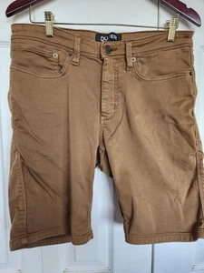 DU/ER Shorts Mens 32 Brown N2X Slim Fit 5 Pocket Outdoor 8" Inseam DUER - Picture 1 of 14