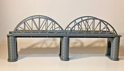 HO Scale Modular X2 Arch Bridge Kit – Model Train Combo 1:87 W/Piers 15inch - Image 1 of 4