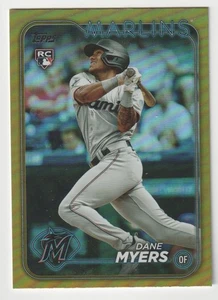 2024 Topps #188 Dane Myers Yellow Foil RC - Picture 1 of 2