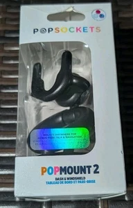 O6. PopSockets PopMount 2 Dash & Windshield Mount - Black - Open Box - Photo 1 sur 4
