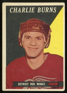 1958-59 Topps #43 Charlie Burns Detroit Red Wings - Rookie Card - Picture 1 of 2